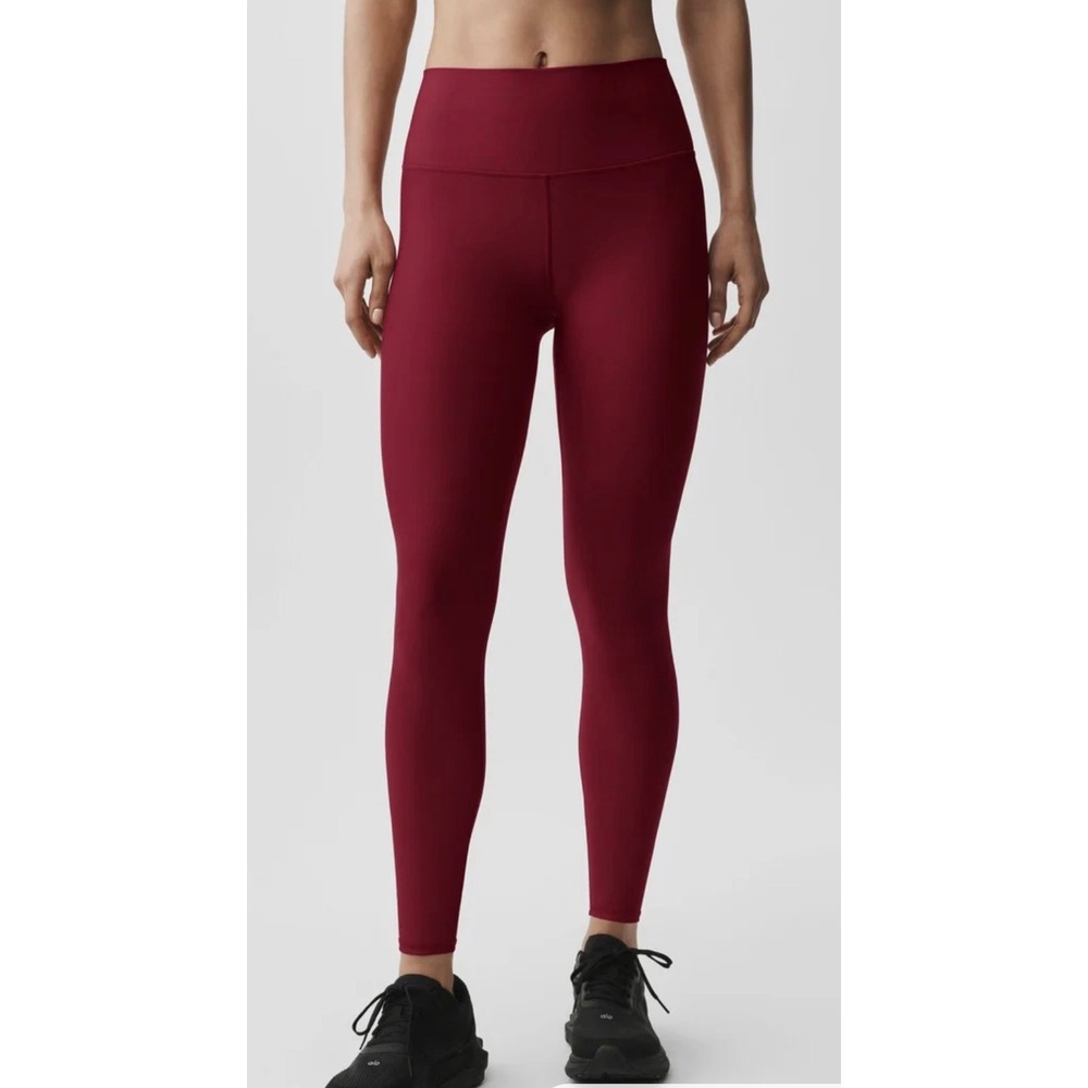 Alo Yoga High-Waist Airlift Leggings Summer Romance Red Size S - Picture 2 of 8